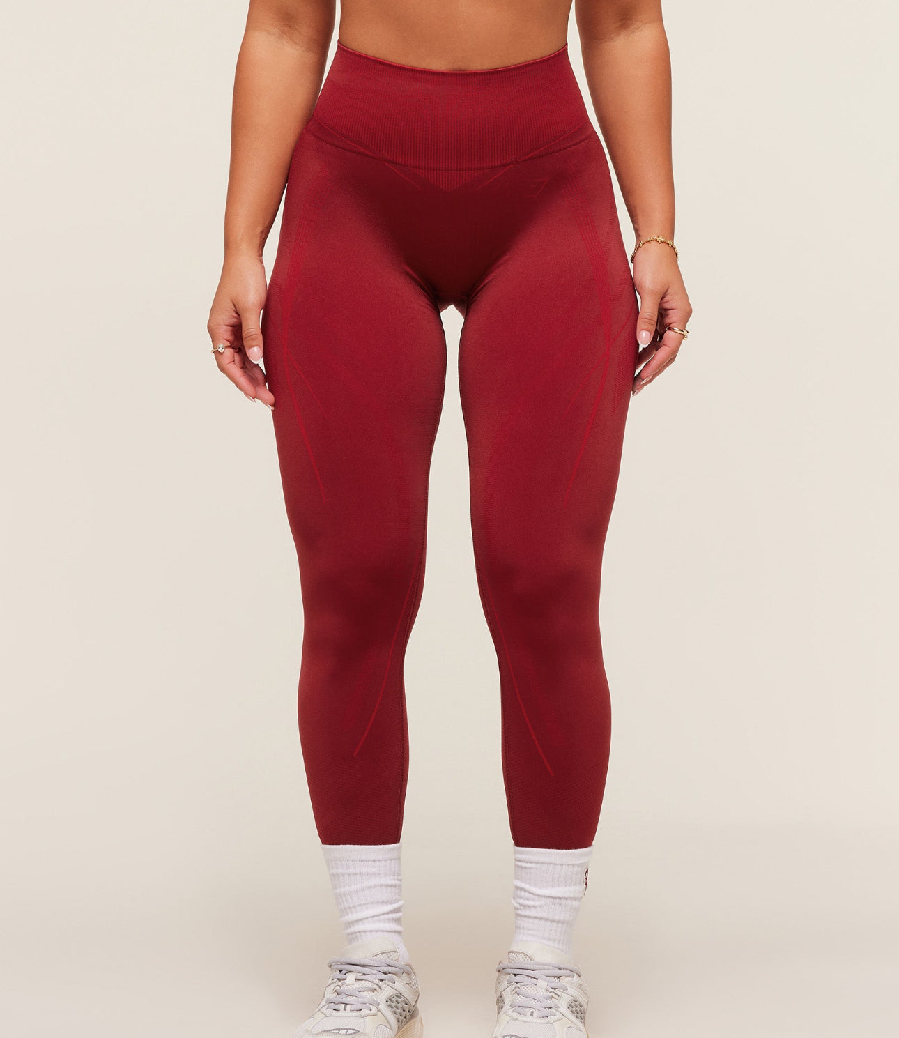 Gymshark x Analis Seamless Leggings - Reps Red/Carmine Red