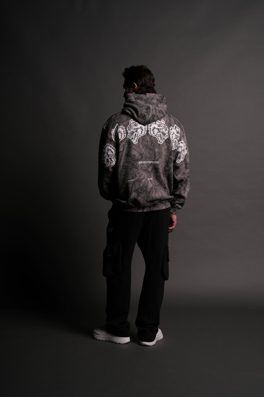 Wolves Have Your Back Unisex "Pierce"
Hoodie in Driftwood Camo