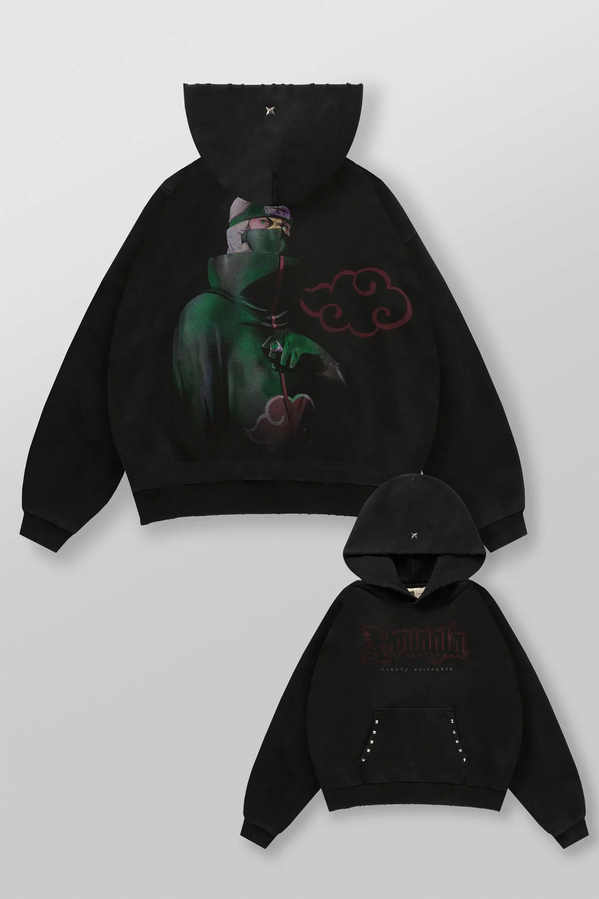 5083 - NARUTO STUD ARTWORK HOODIES Kakuzu