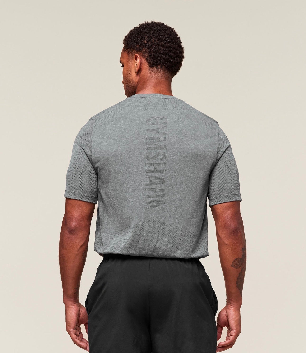 Lightweight Seamless T-Shirt - Light Grey/Smokey Grey
