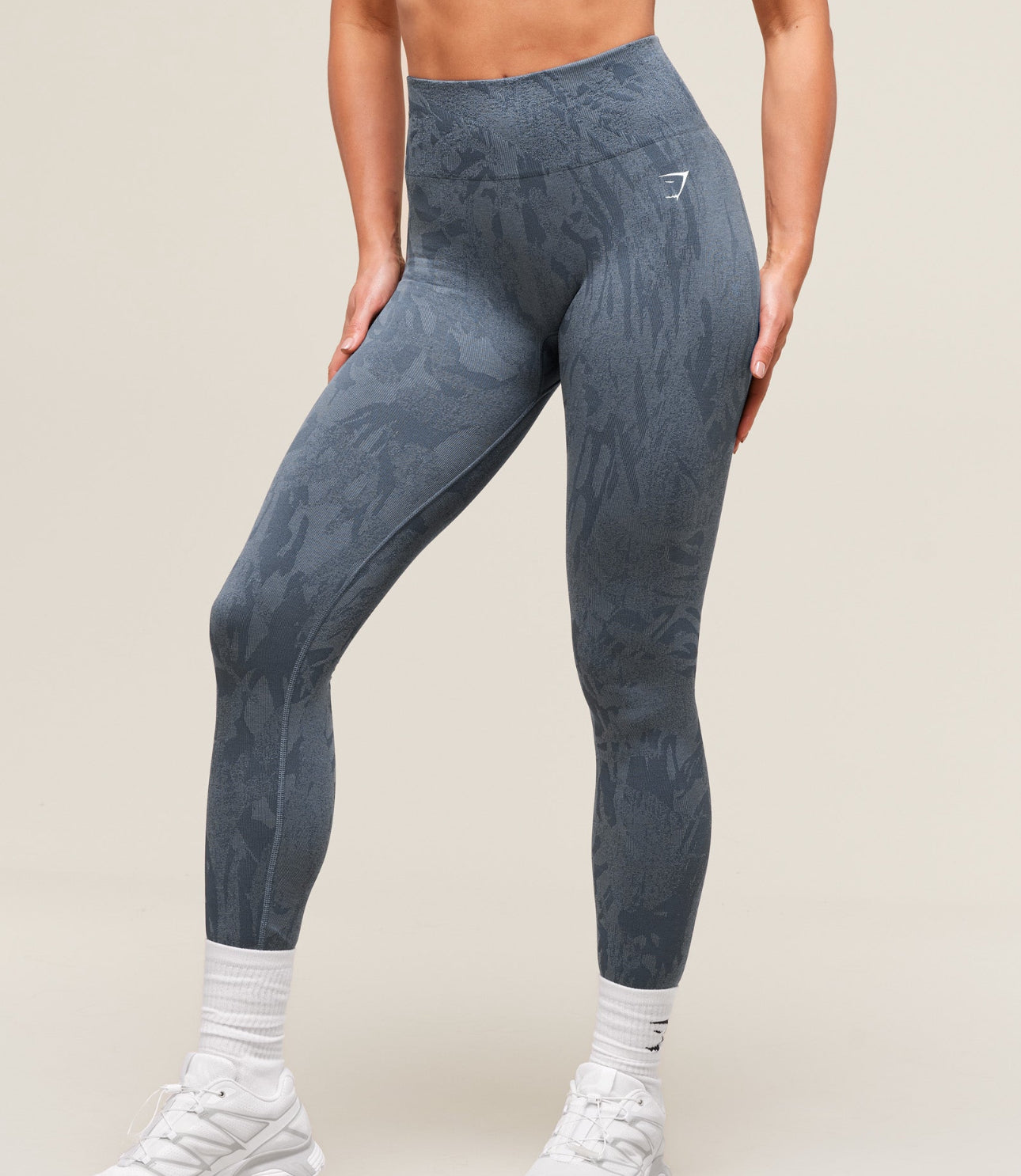 Adapt Camo Seamless Leggings - Blue