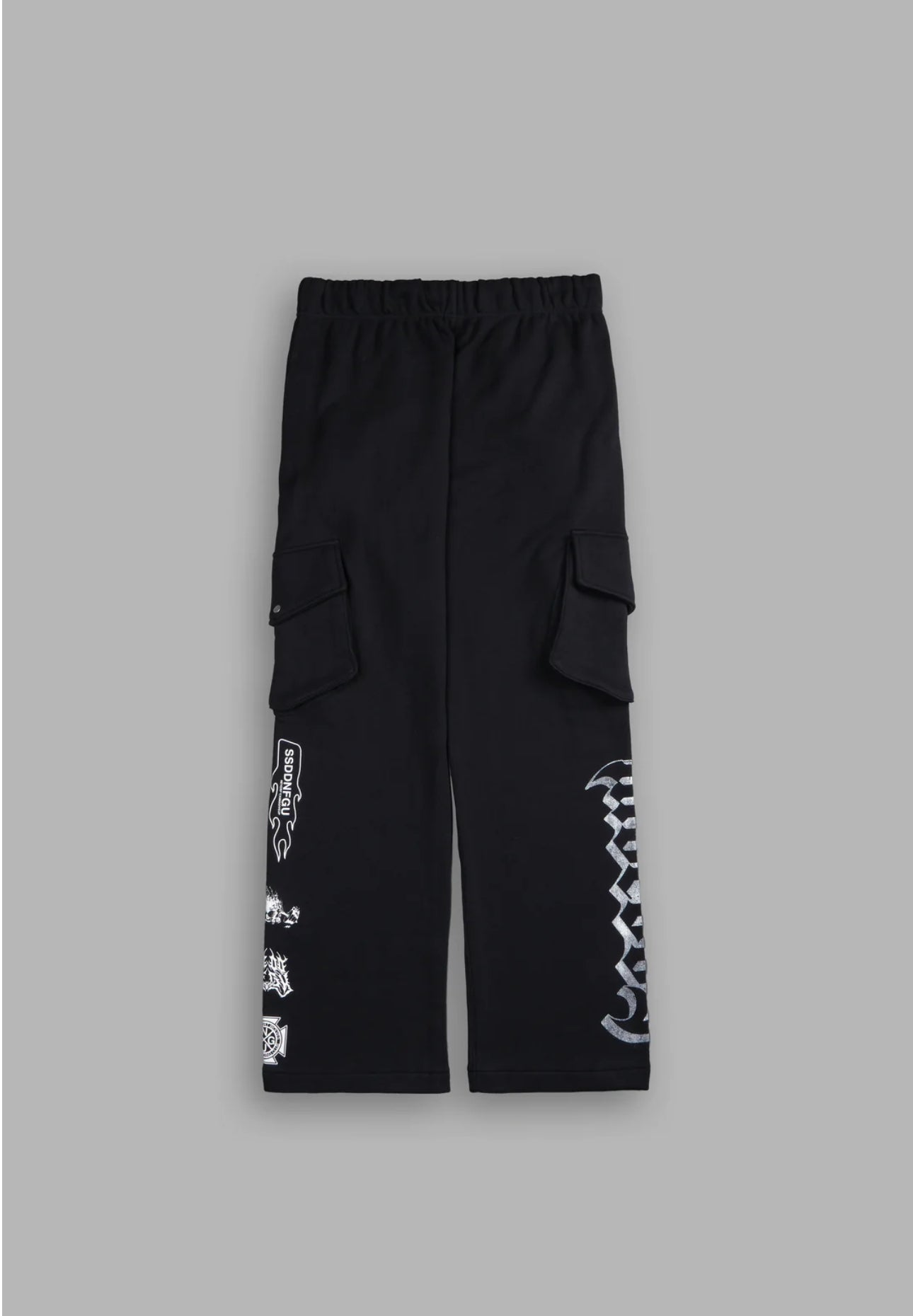 WOLVES REPRESENT BIGELOW CARGO SWEAT PANTS IN BLACK