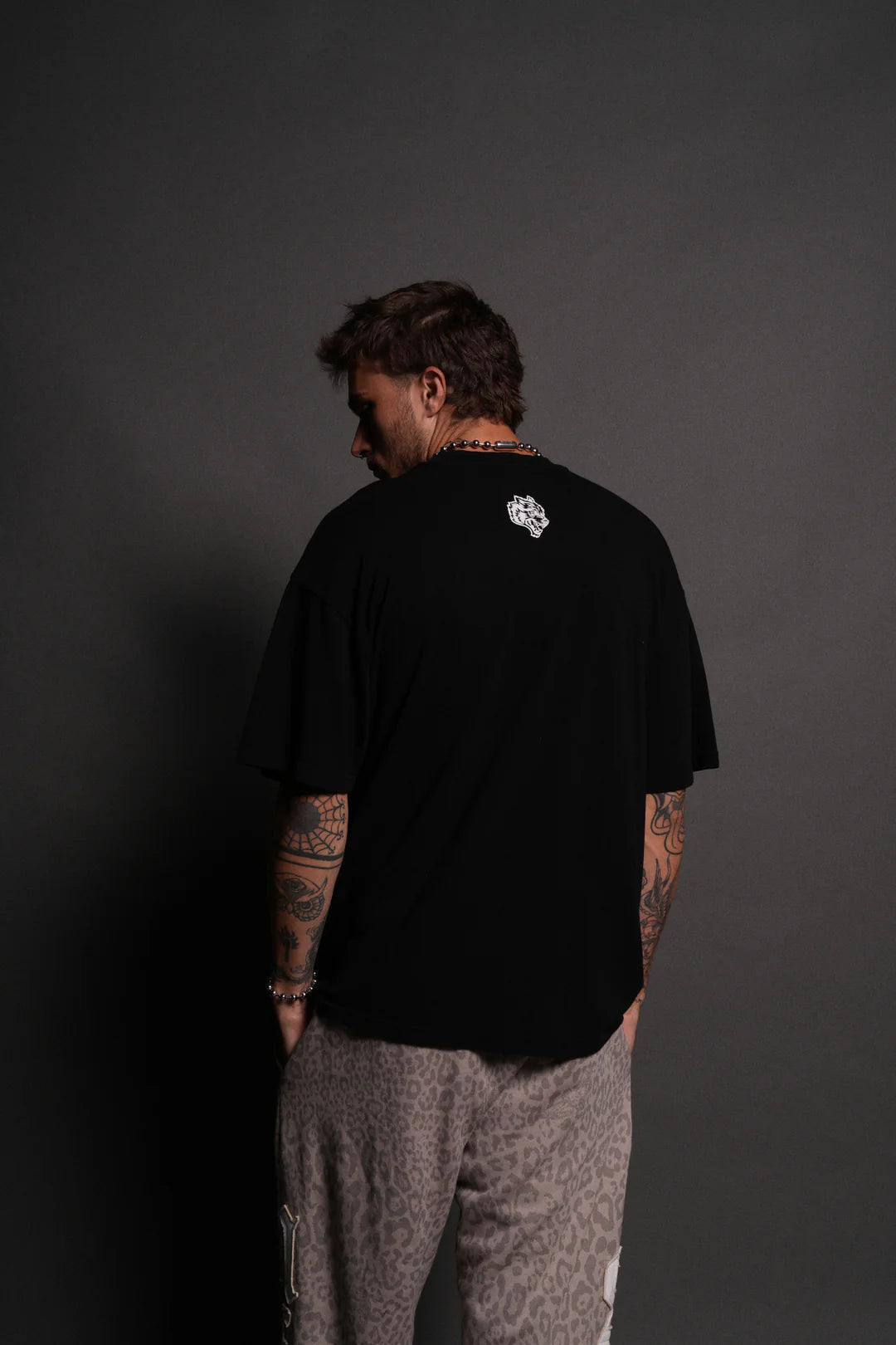 IRON PACK "PREMIUM" OVERSIZED TEE IN BLACK