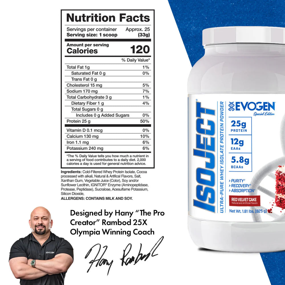 EVOGEN Isoject 2lb Red Velvet Cake