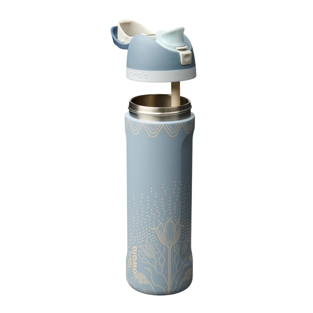 Owala 24fl oz Stainless Steel Special Edition FreeSip Water Bottle - Studded Garden