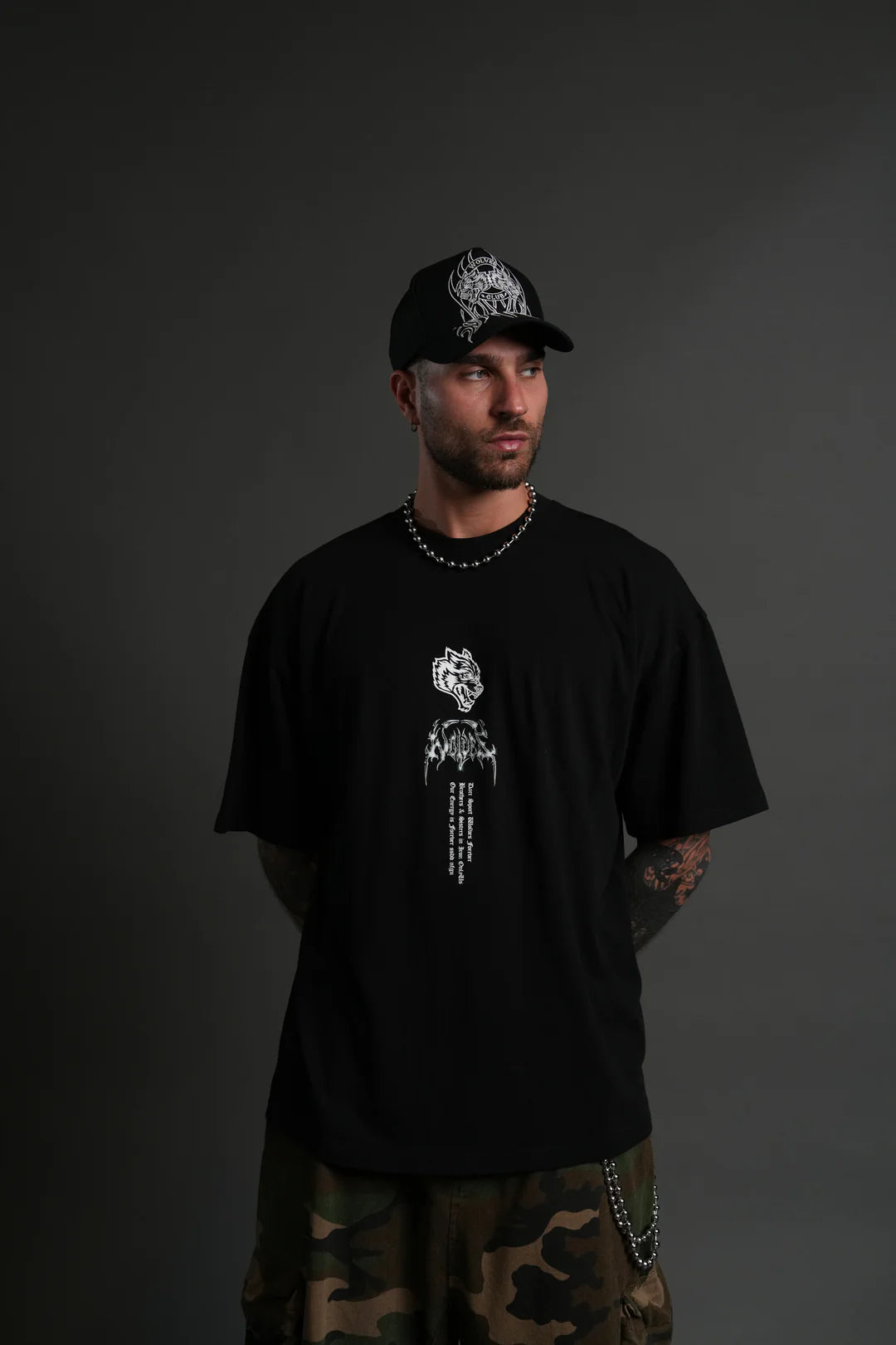 DARC FUTURE "PREMIUM" OVERSIZED TEE IN BLACK