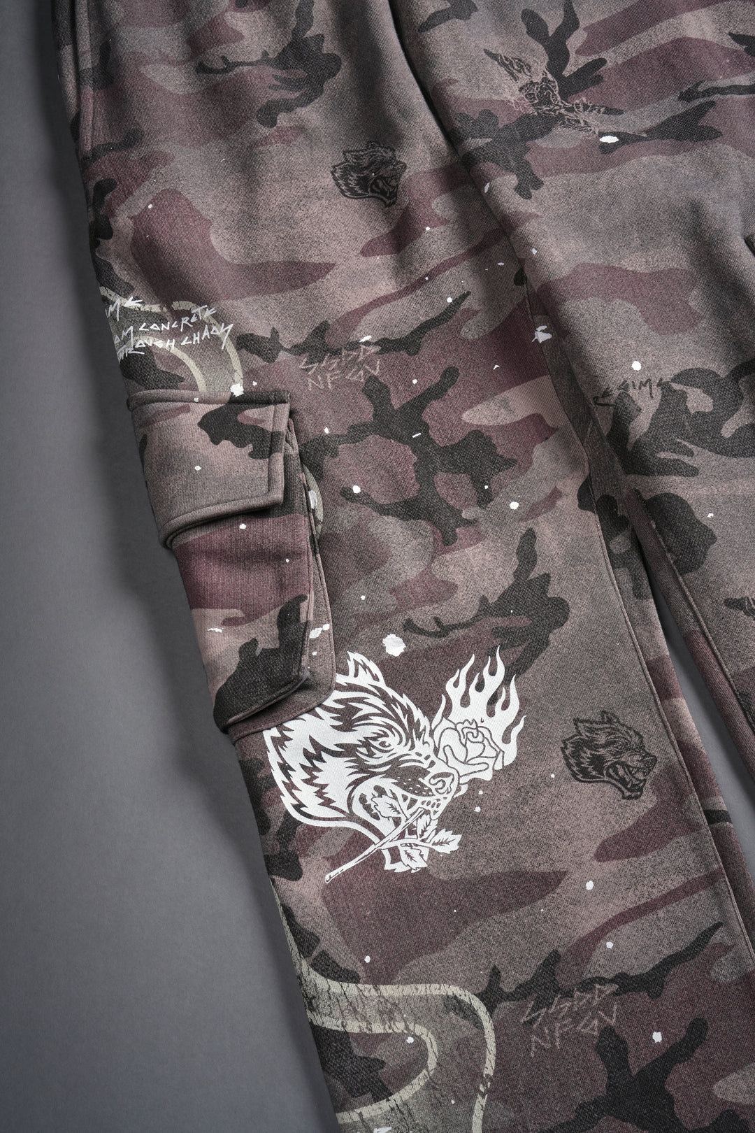 Infernal Bloom Bigelow Cargo Sweat Pants
in Blooming Woodland Camo