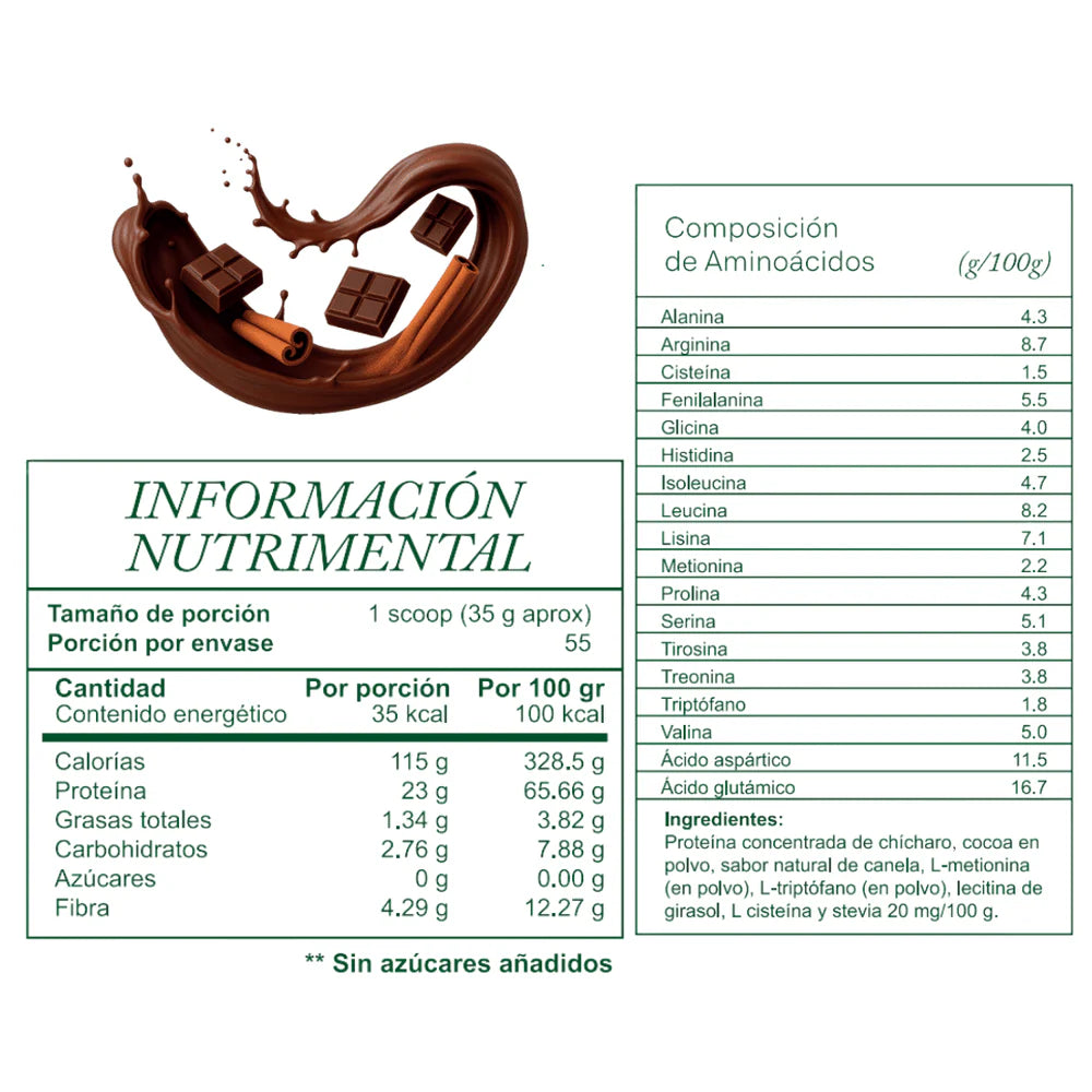 ESSENTIALS Essea Proteína vegetal 4.2lb Chocolate Cinnamon