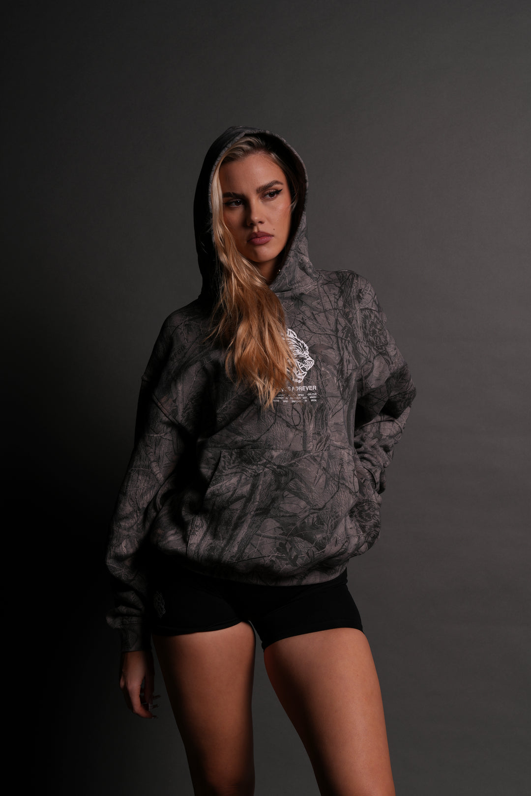 Wolves Have Your Back Unisex "Pierce"
Hoodie in Driftwood Camo