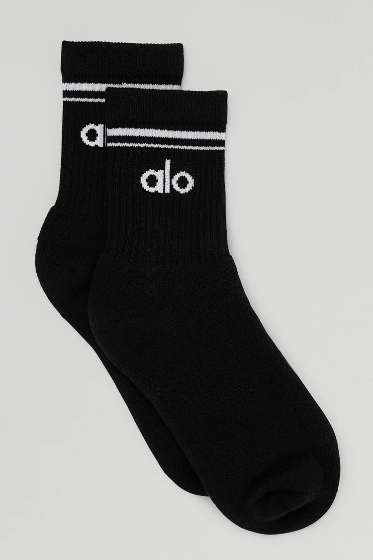 Alo Unisex Half-Crew Throwback Sock