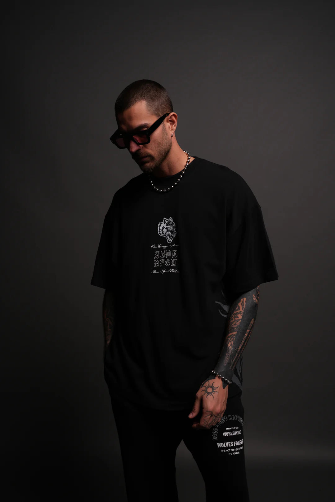 ONLYUS FOREVER "PREMIUM" OVERSIZED TEE IN BLACK