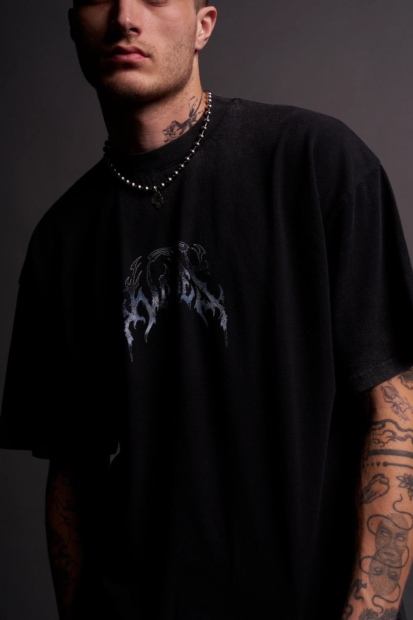 Rule The Galaxy "Premium" Oversized Tee in Black