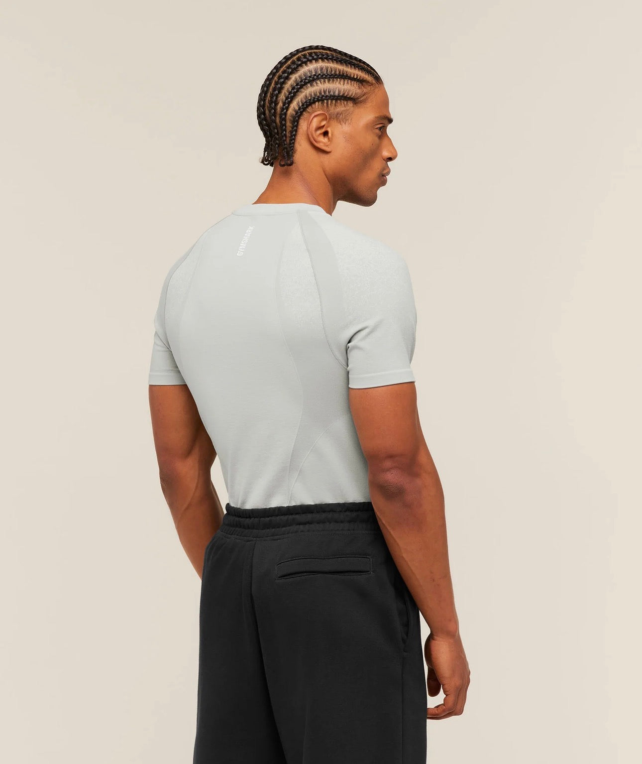 SHADOW SEAMLESS T SHIRT Light grey