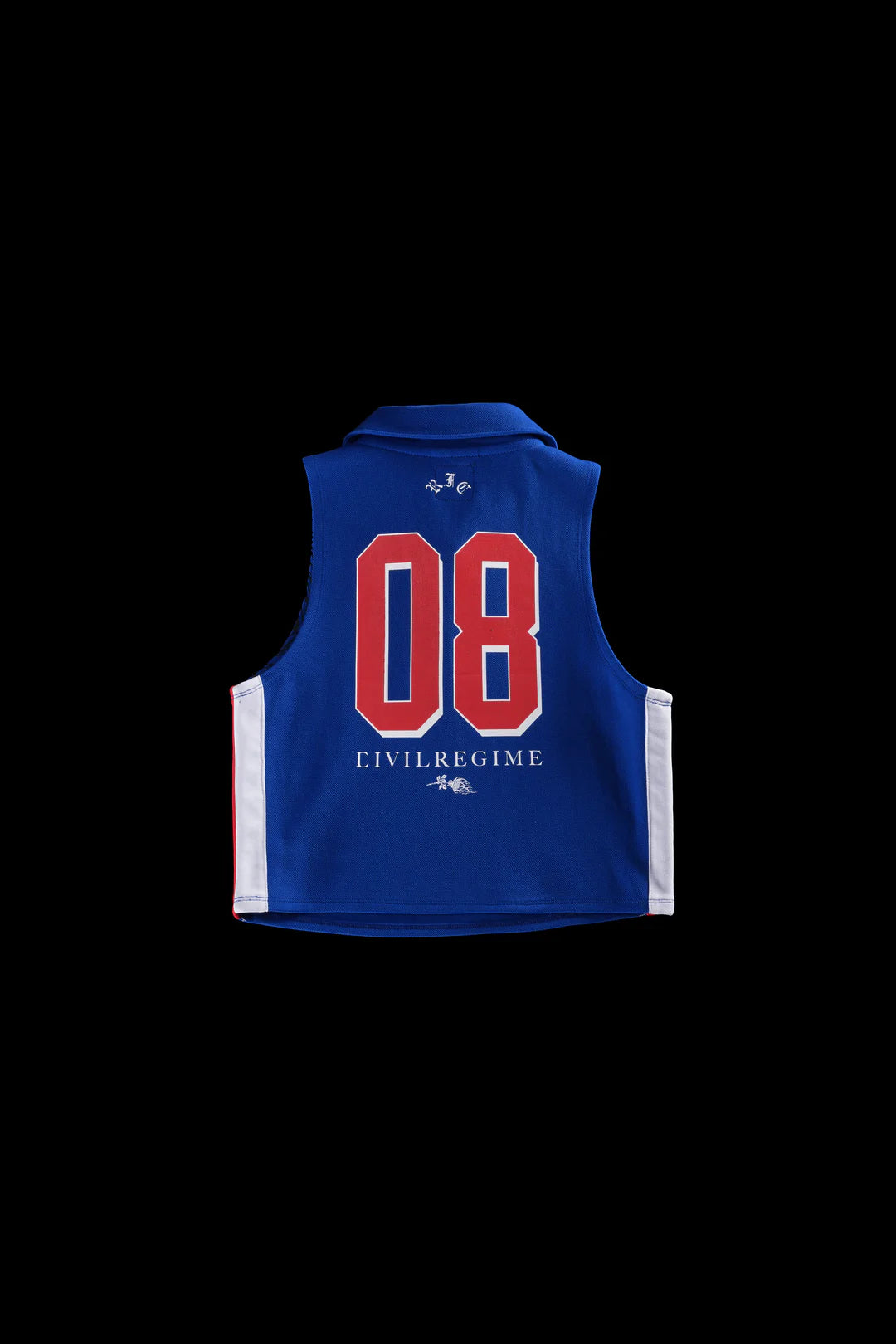 VICIOUS VARSITY JERSEY TANK IN COLLEGIATE BLUE