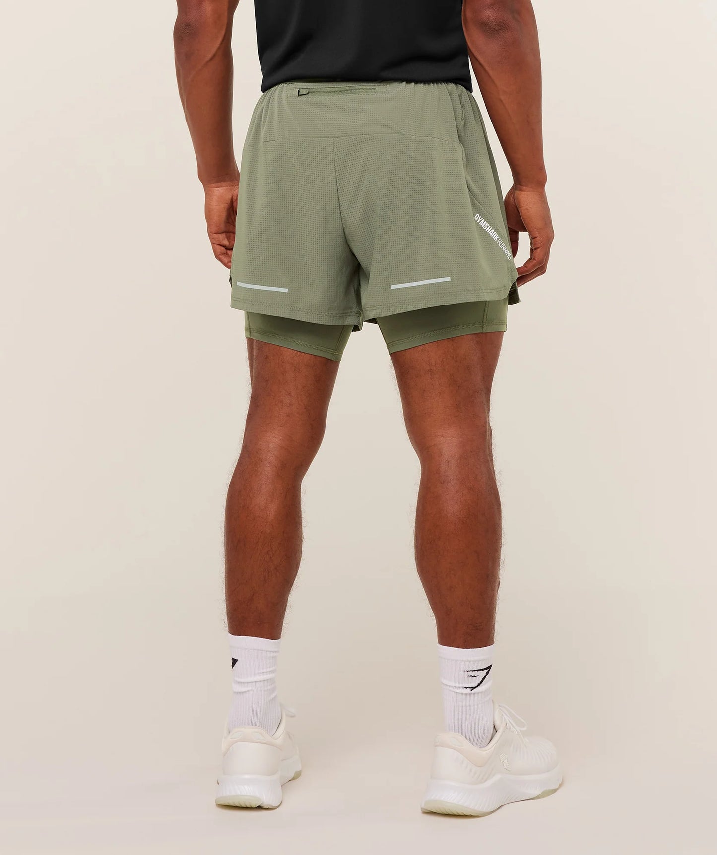 RUNNING 4" 2IN1 SHORTS Base Green