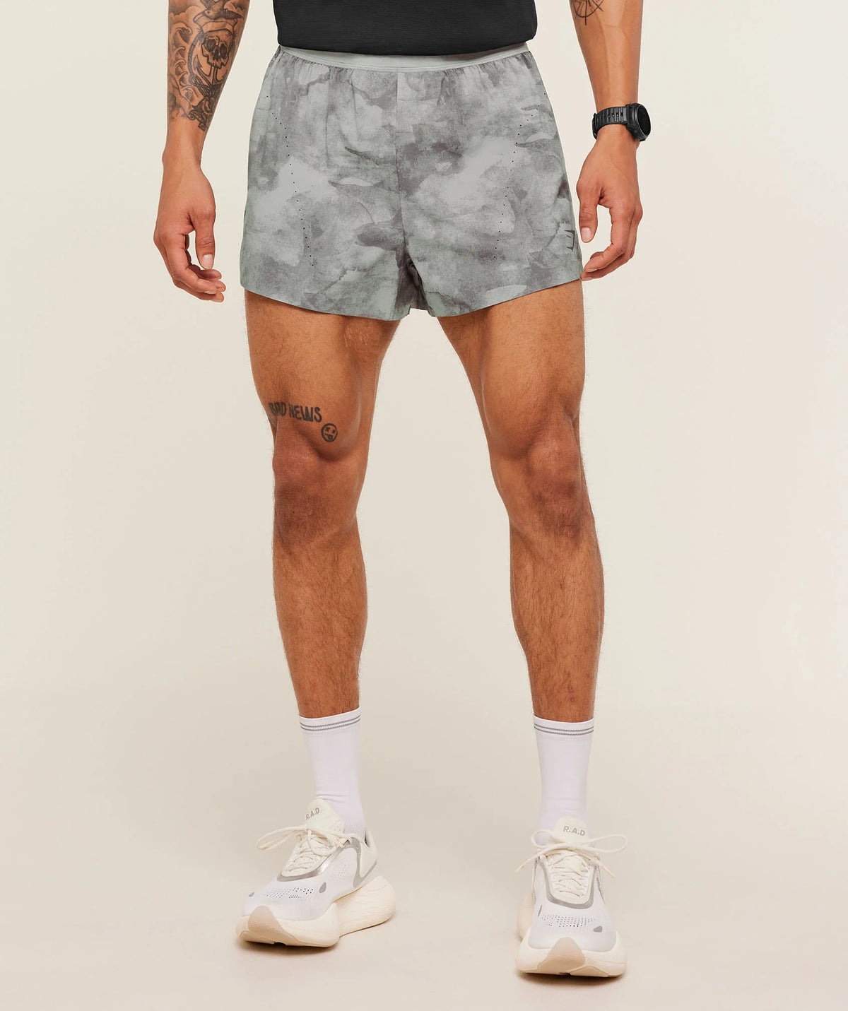 Gymshark Running Elite Race 5" Short - Smokey Grey