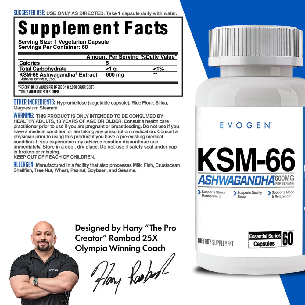 EVOGEN Ashwagandha KSM - 66