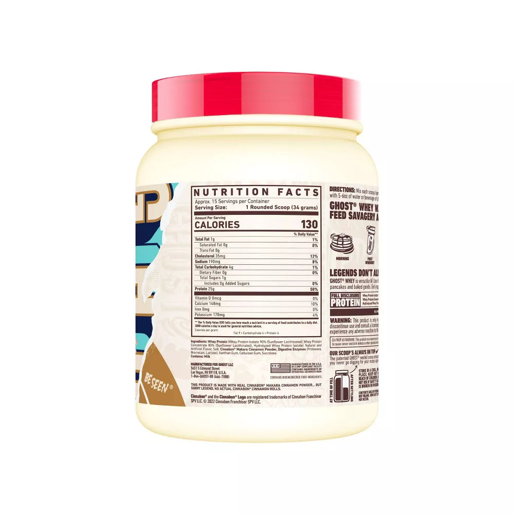 Proteina Ghost Sabor Cinnabon