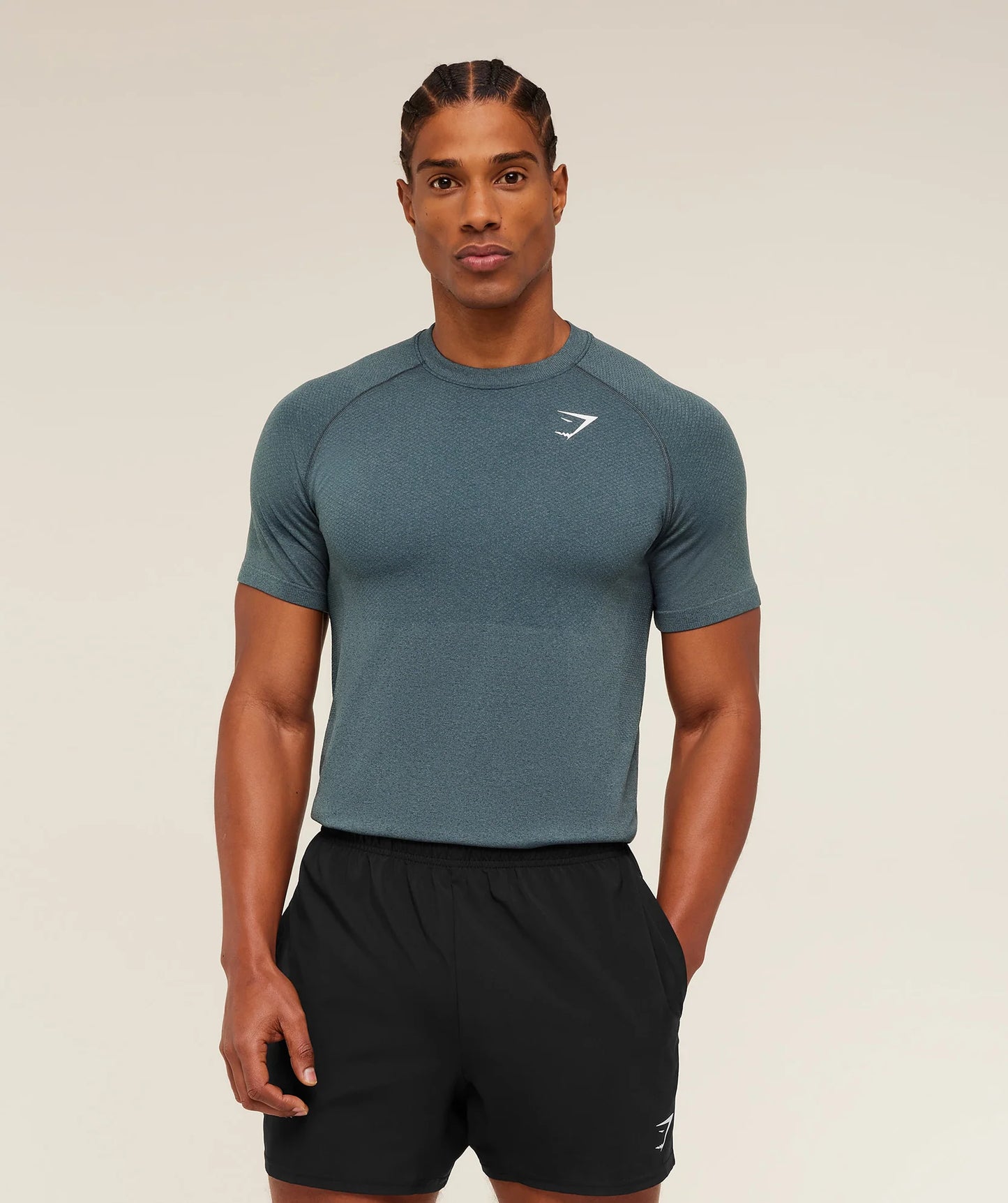 VITAL SEAMLESS T-SHIRT IRON BLUE