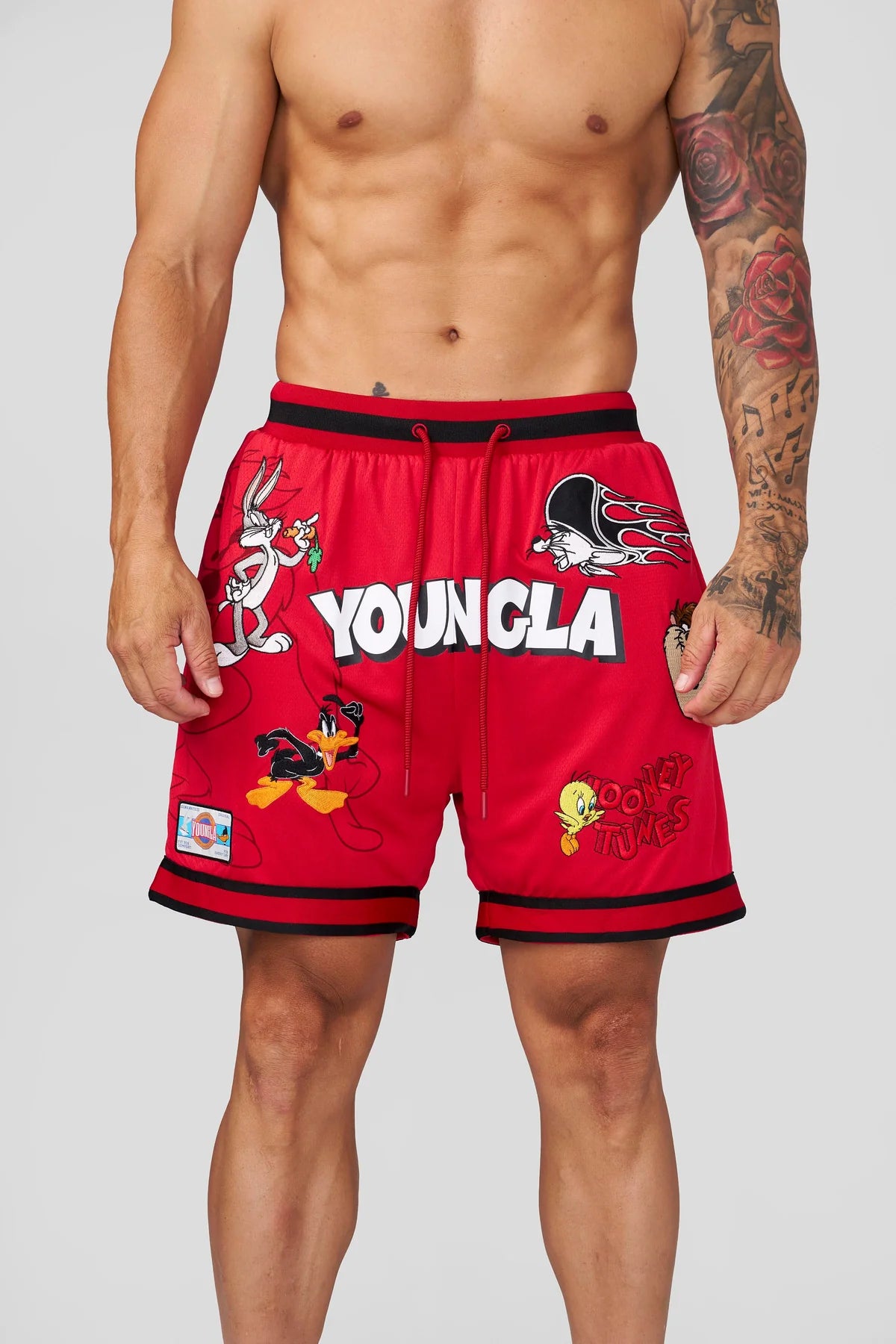 1071 - Looney Tunes Embroidered Patch Short