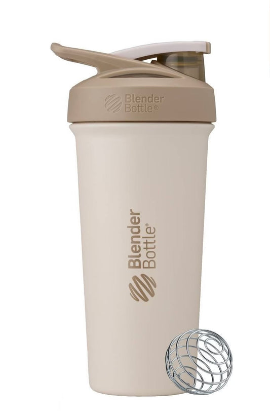 BlenderBottle 25oz Strada Sleek Stainless Steel Tumbler - Cream