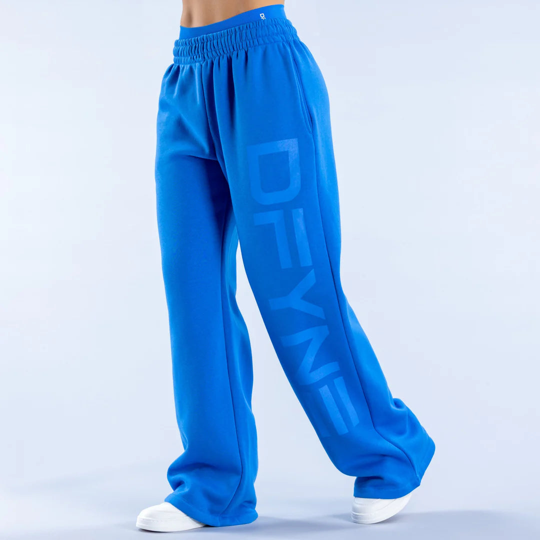 Signature Wide Leg Jogger Electric Blue