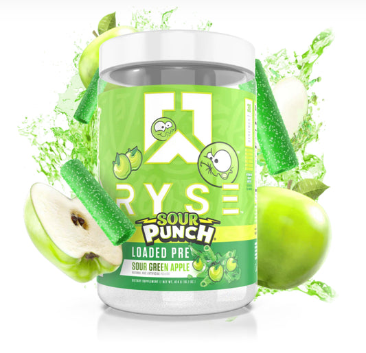 RYSE Loaded Pre Sour Punch Green Apple