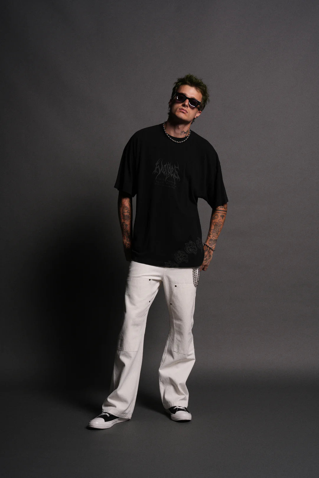 DARC JOKER "SIDE BY SIDE" SERIES PREMIUM OVERSIZED TEE IN BLACK