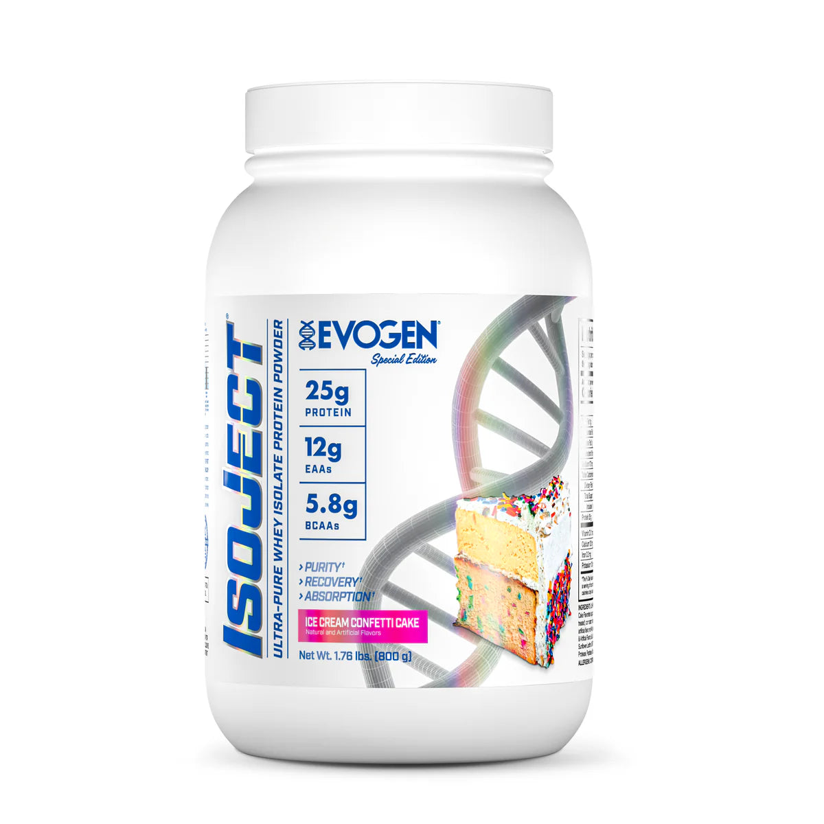 EVOGEN Isoject 2lb Ice Cream Confetti Cake