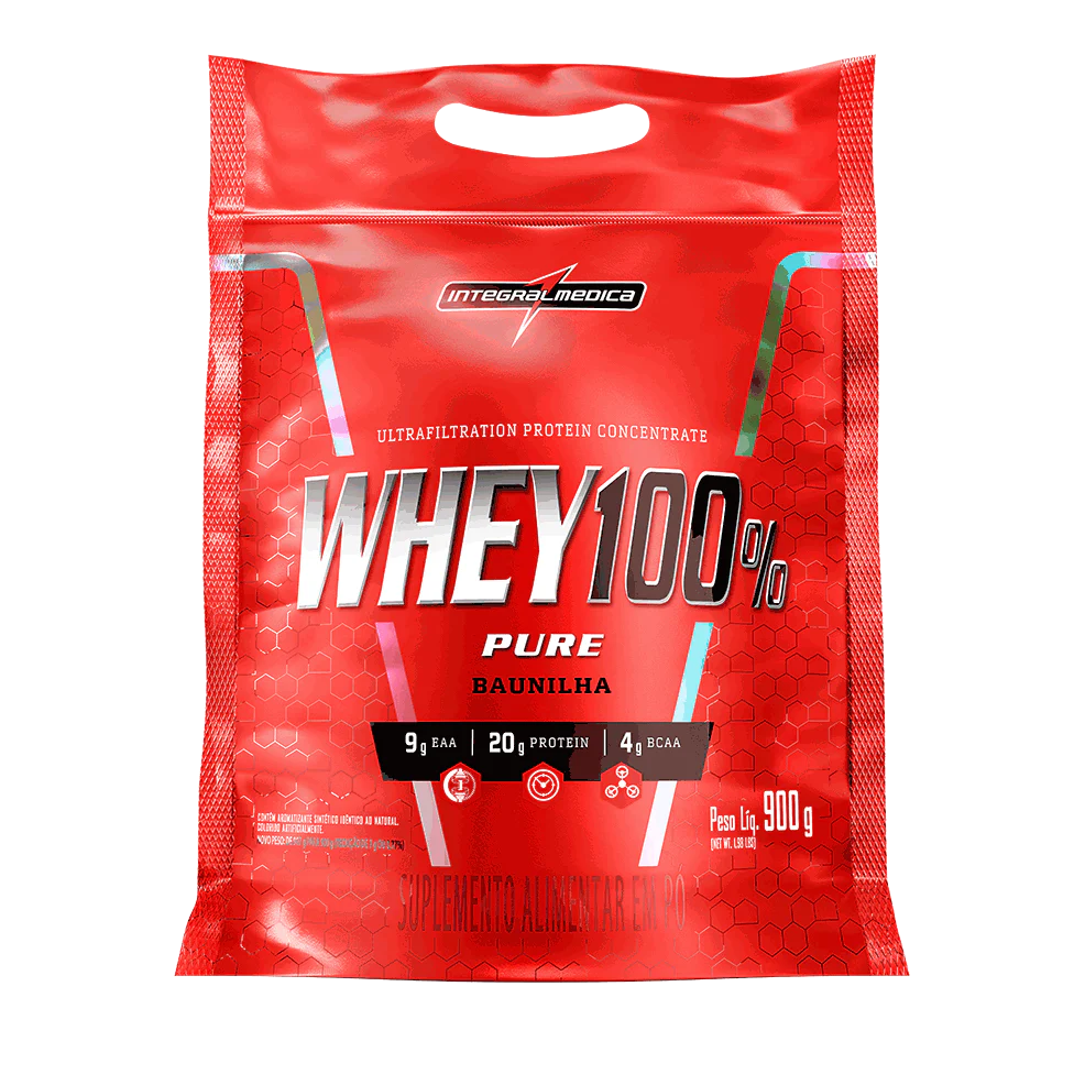INTEGRAL MEDICA Whey 100% Pure 900g Baunilha