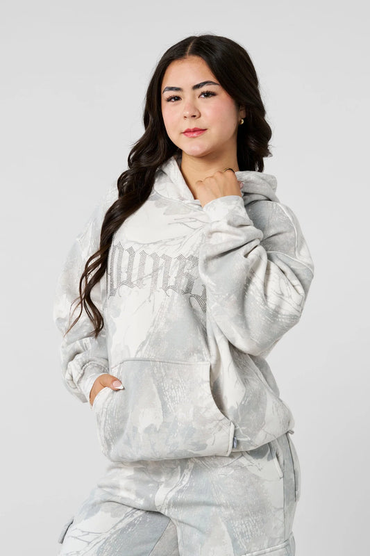 W5168 - CAMO BLING HOODIE