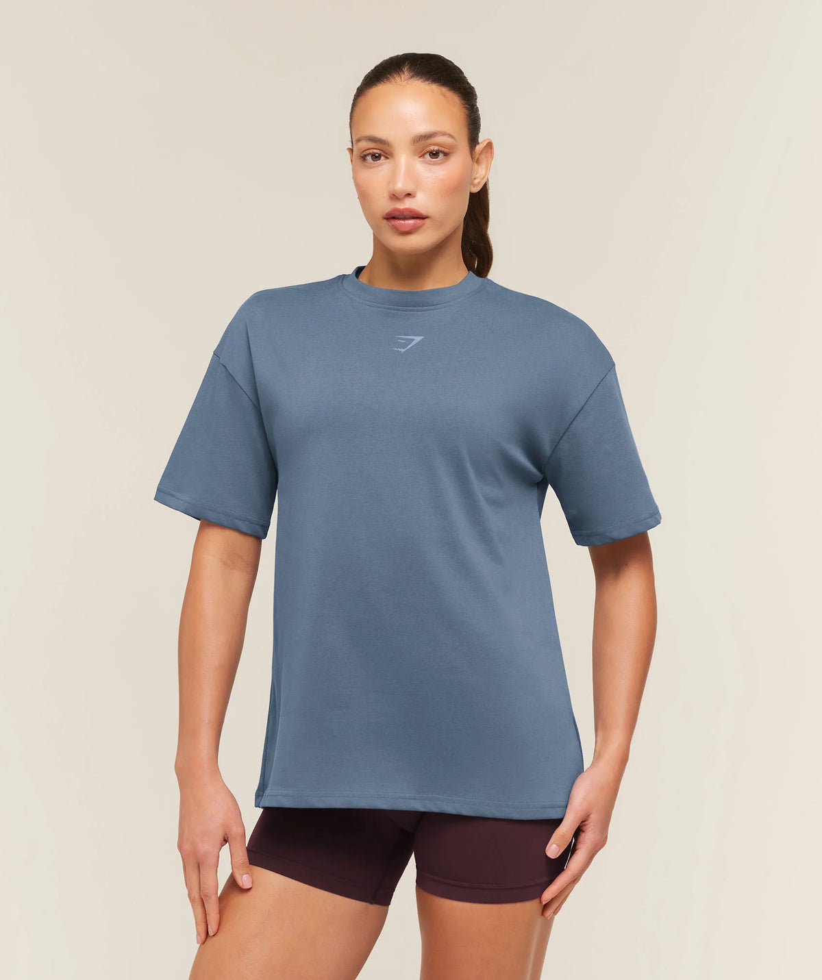 Gymshark Power Oversized T-Shirt - Shadow Blue