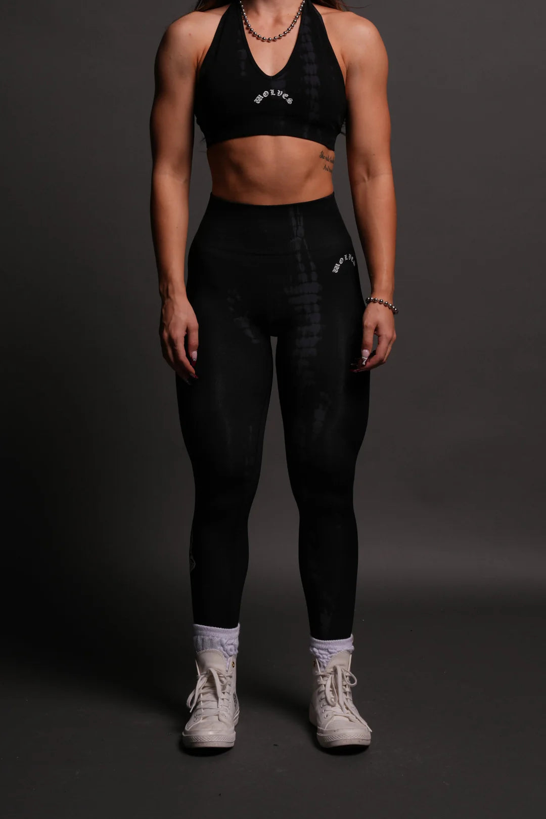 CHOPPER "EVERSON" SCRUNCH LEGGINGS IN BLACK TONAL SERPENT