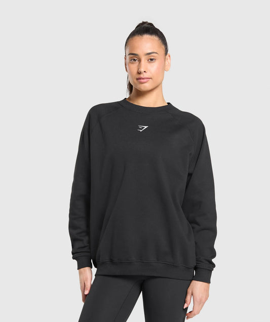 TRAINING OVERSIZED FLEECE SWEATSHIRT