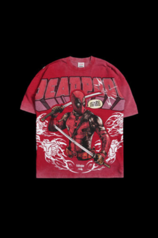 Deadpool American Classic
Oversized Tee in Vintage Rose Red