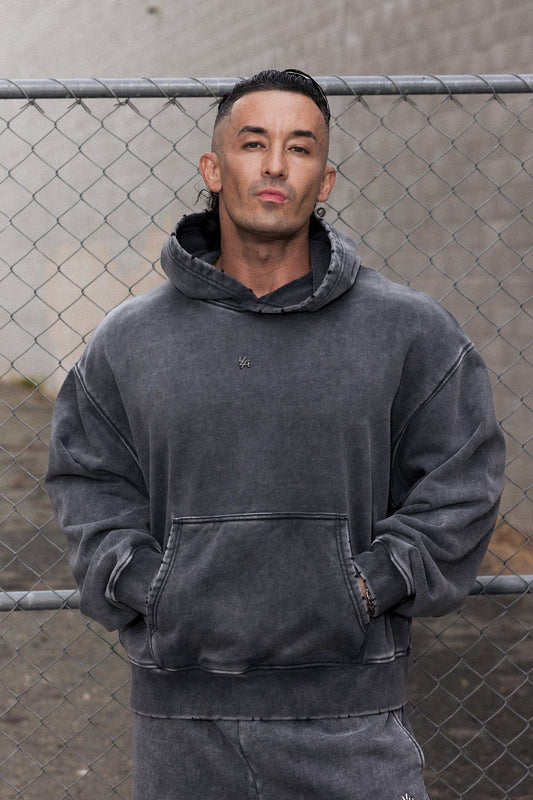 5096 - Elevated Essentials - Pullover Hoodies Grey Wash