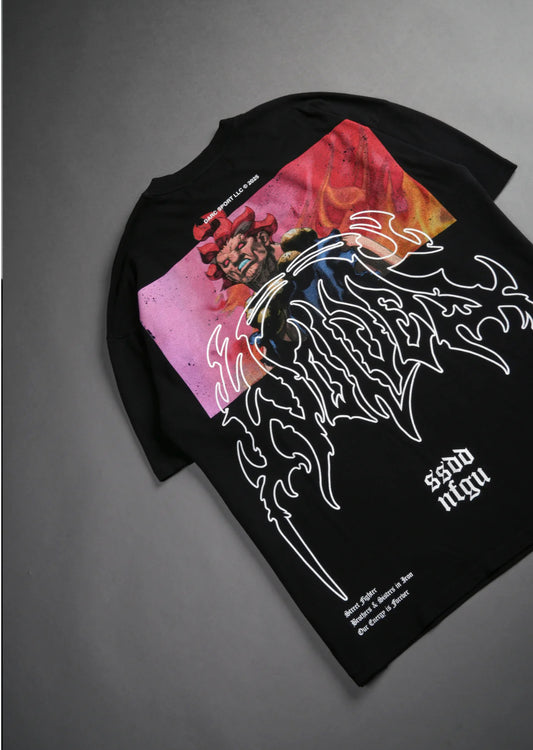 AKUMA FOREVER "PREMIUM" OVERSIZED TEE IN BLACK