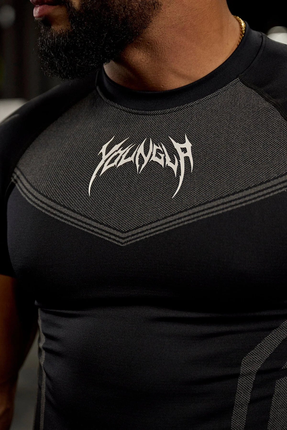 4041 - WARRIOR COMPRESSION TEES Black