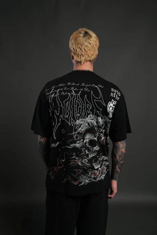 SHONEN'S PAST "PREMIUM" OVERSIZED TEE IN BLACK