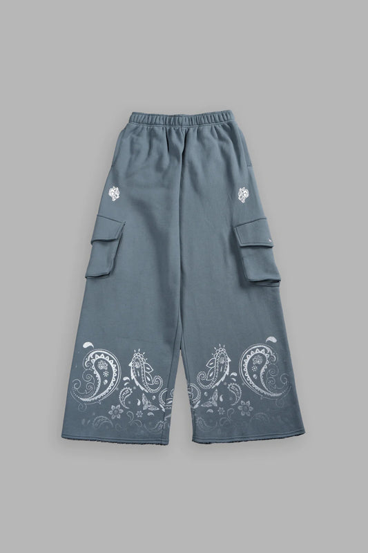 FADED PAISLEY DURST CARGO SWEATS IN GREEK STONE