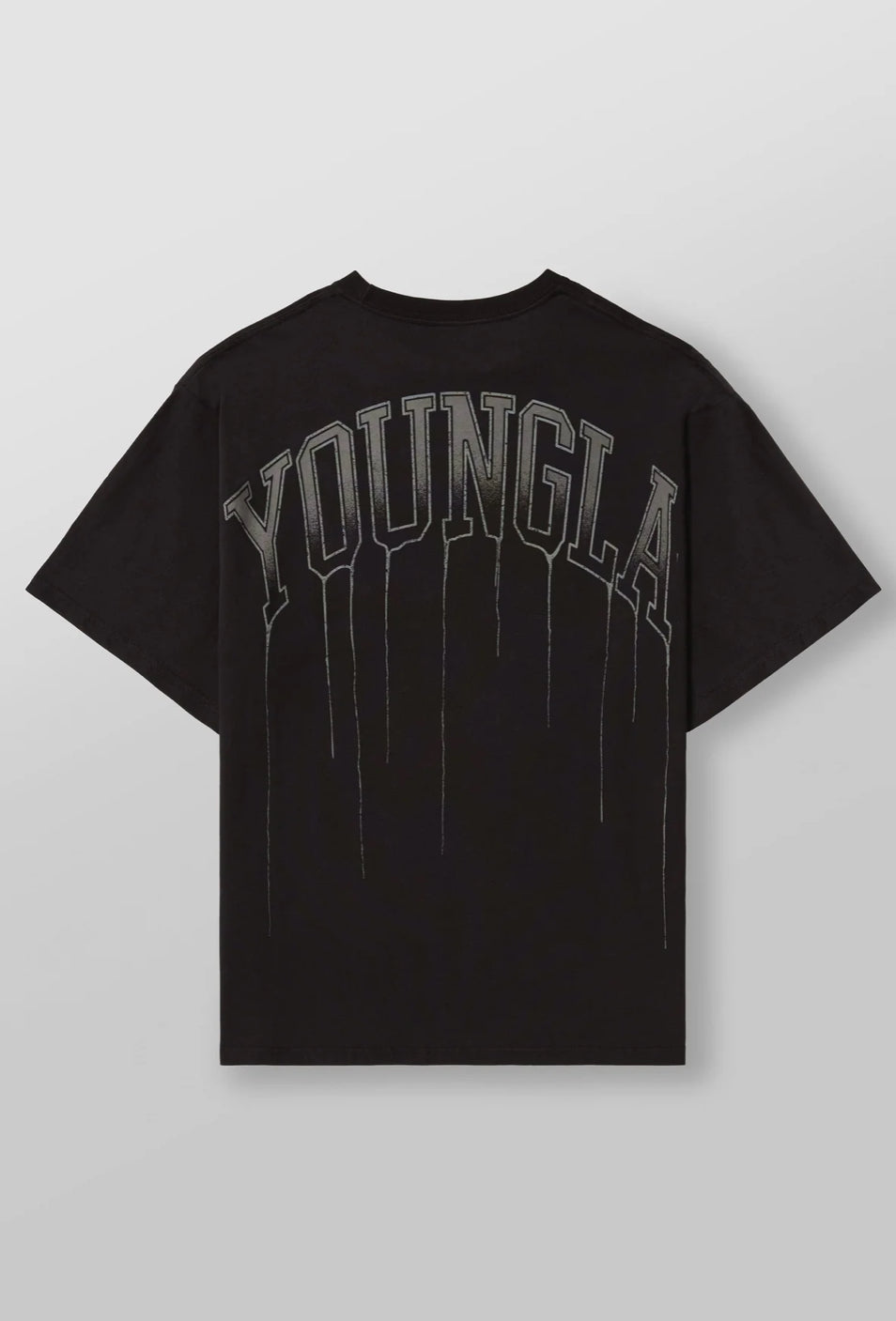 W428 - DRIP OVERSIZED TEE Black