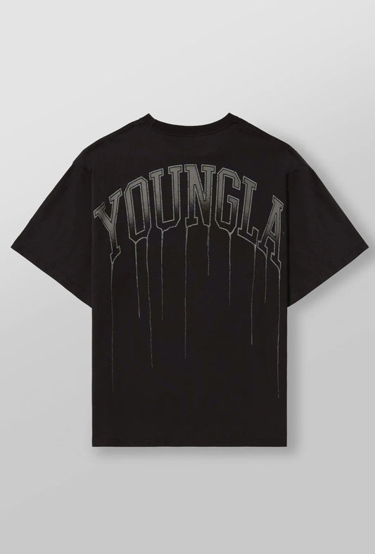 W428 - DRIP OVERSIZED TEE Black