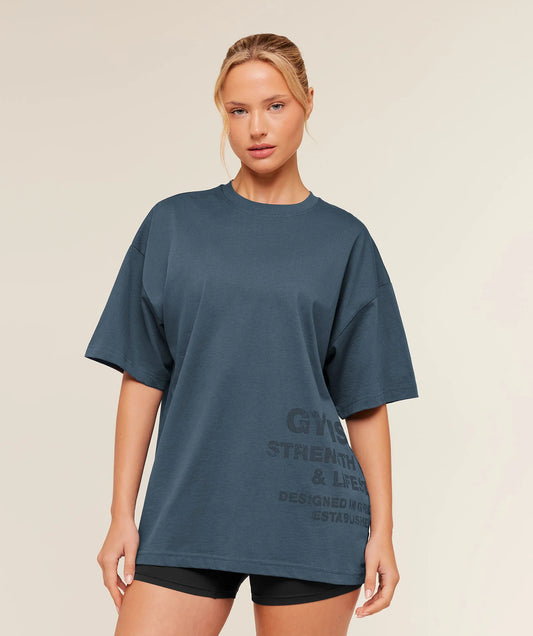 STACKED GRAPHIC SHORT SLEEVE T-SHIRT