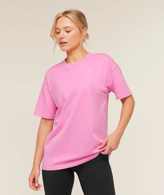 TRAINING OVERSIZED T-SHIRT Pink