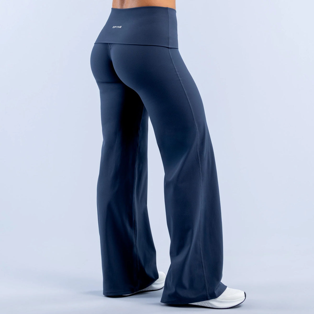 Origin Fold Over Wide Leg Pants Navy
