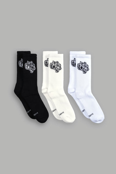 Big Wolf Head Classic Sock 1 par