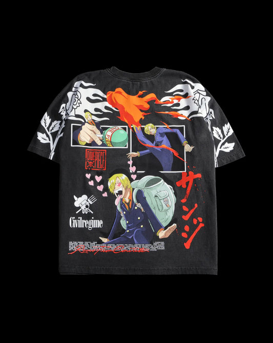 PLAYER OF CHAOS 199X OVERSIZED TEE IN VINTAGE ASHES