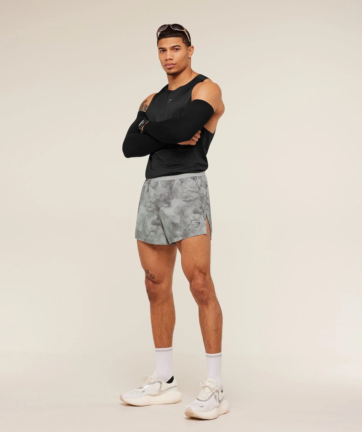 Gymshark Running Elite Race 5" Short - Smokey Grey