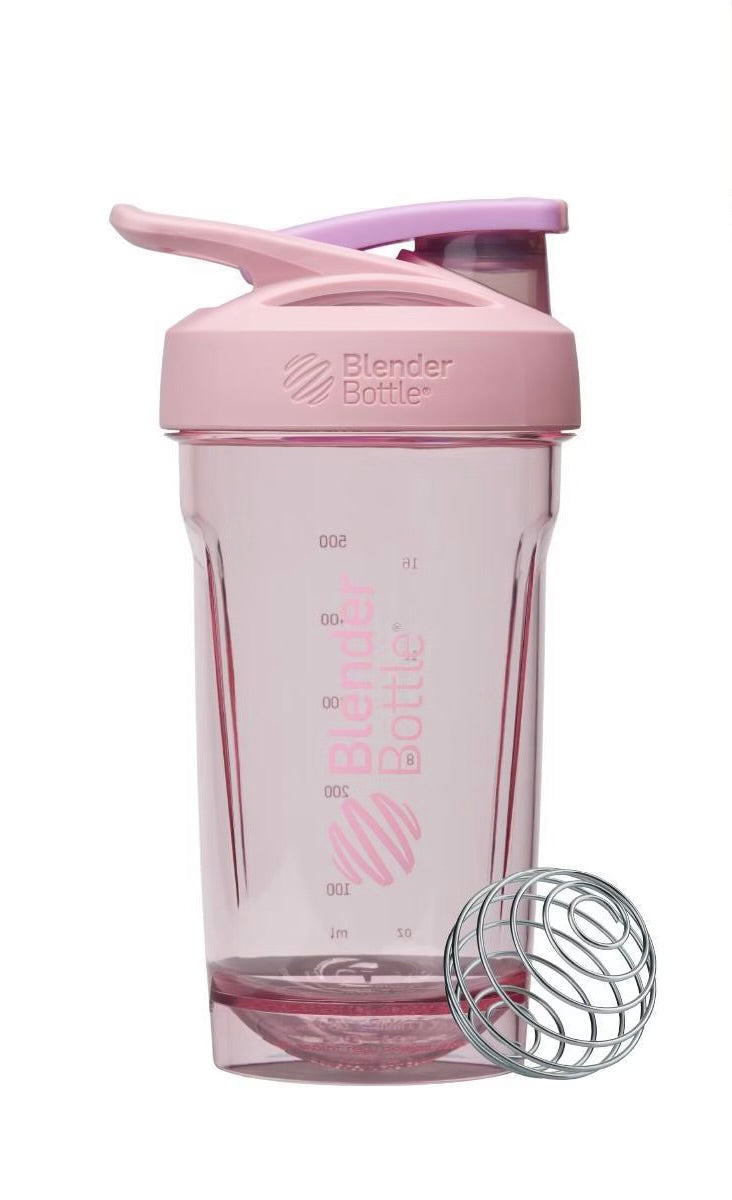 BlenderBottle 24oz Plastic Strada Tritian Water Bottle - Pink