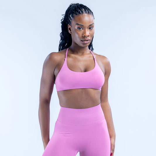 Dynamic Twist Back Bra Peony